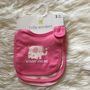 3 Pack Bibs Pink
